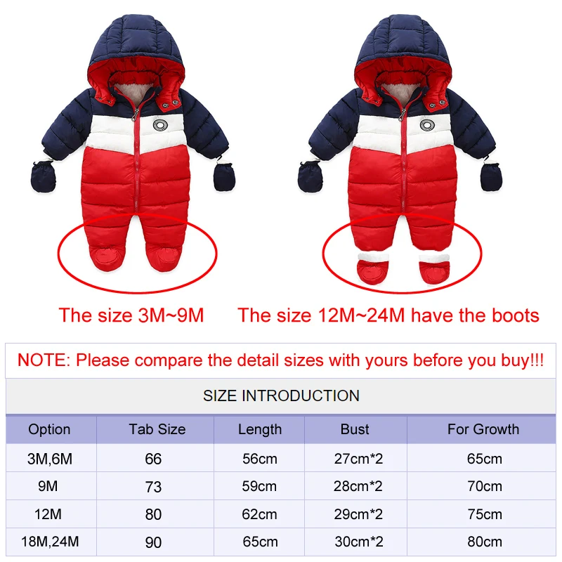 Ircomll New Fashion Baby Winter&Autumn Clothes Newborn infant Jumpsuit Inside Fleece Rompers Autumn Overalls Children Outerwear