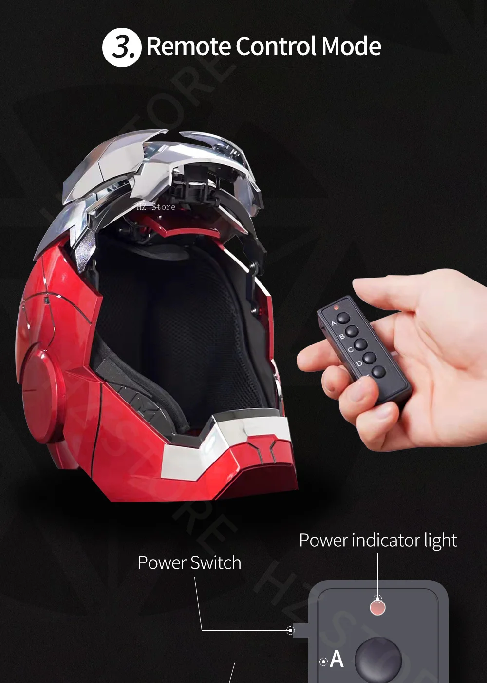 子供のためのアイアンマンコスプレヘルメット,Marvel-MK43,mk5,mk5,1:1