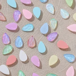 Opal Mocha 5.2x8mm Drop-Shaped Wholesale Flat bottom Nail Art rhinestones Self-Adhesive Shiny Glass Crystal 3D Nail Decoration