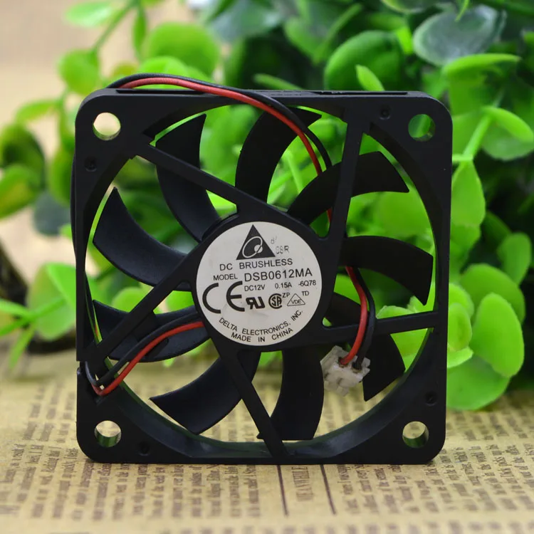6010 12V VENTILADOR de REFRIGERAÇÃO DO COMPUTADOR FÃ DSB0612MA 12V 0.15A 2 FIOS 2PIN