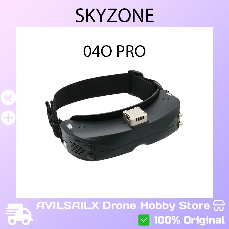 

Очки FPV SKYZONE 04O PRO с HD DVR | Иммерсивный режим первого лица для гоночных дронов и квадрокоптеров с FPV-камерой