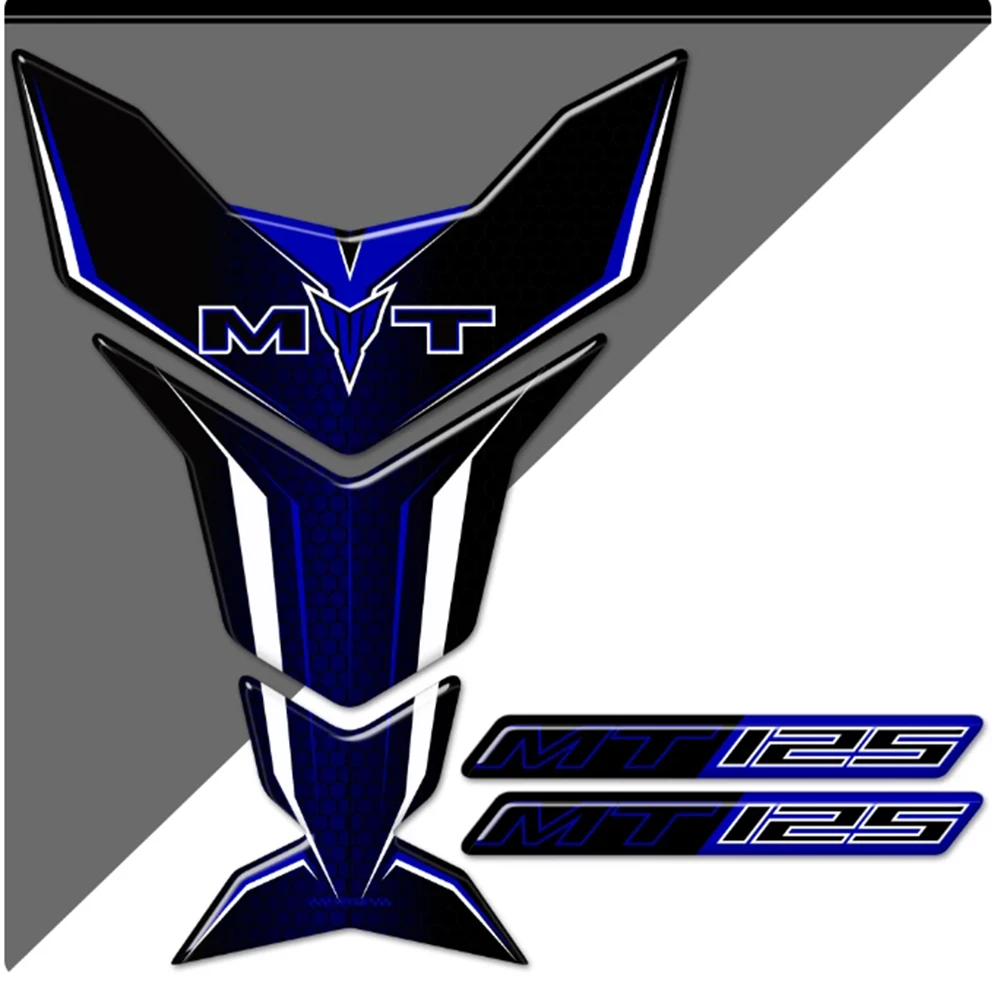 Tank Pad Protector For Yamaha MT-125 MT125 MT - 125 Decal Stickers Emblem Badge Logo Fairing Symbol