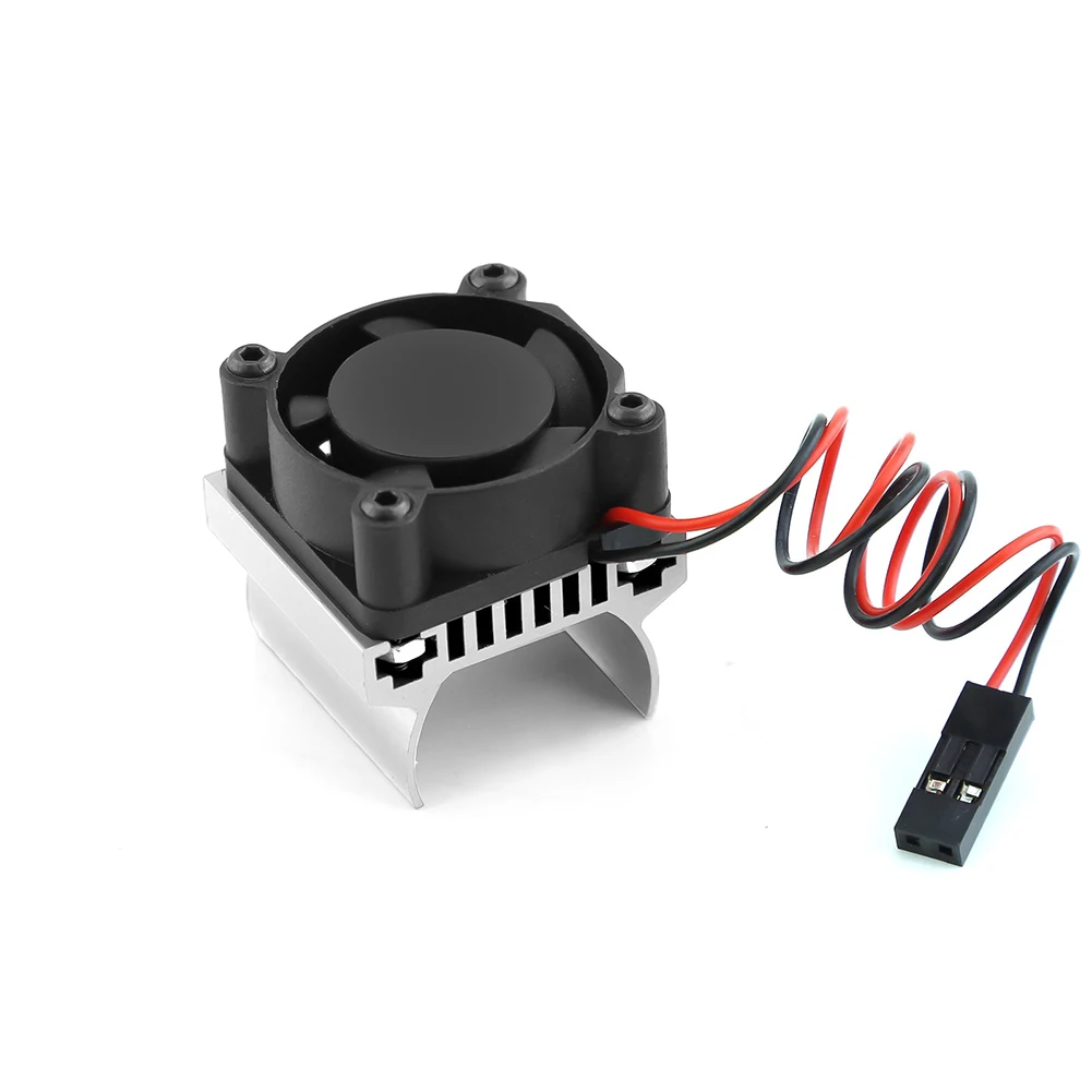 Dissipador de calor usinado em liga com ventilador de resfriamento para rastreador Traxxas 1/18 TRX-4M