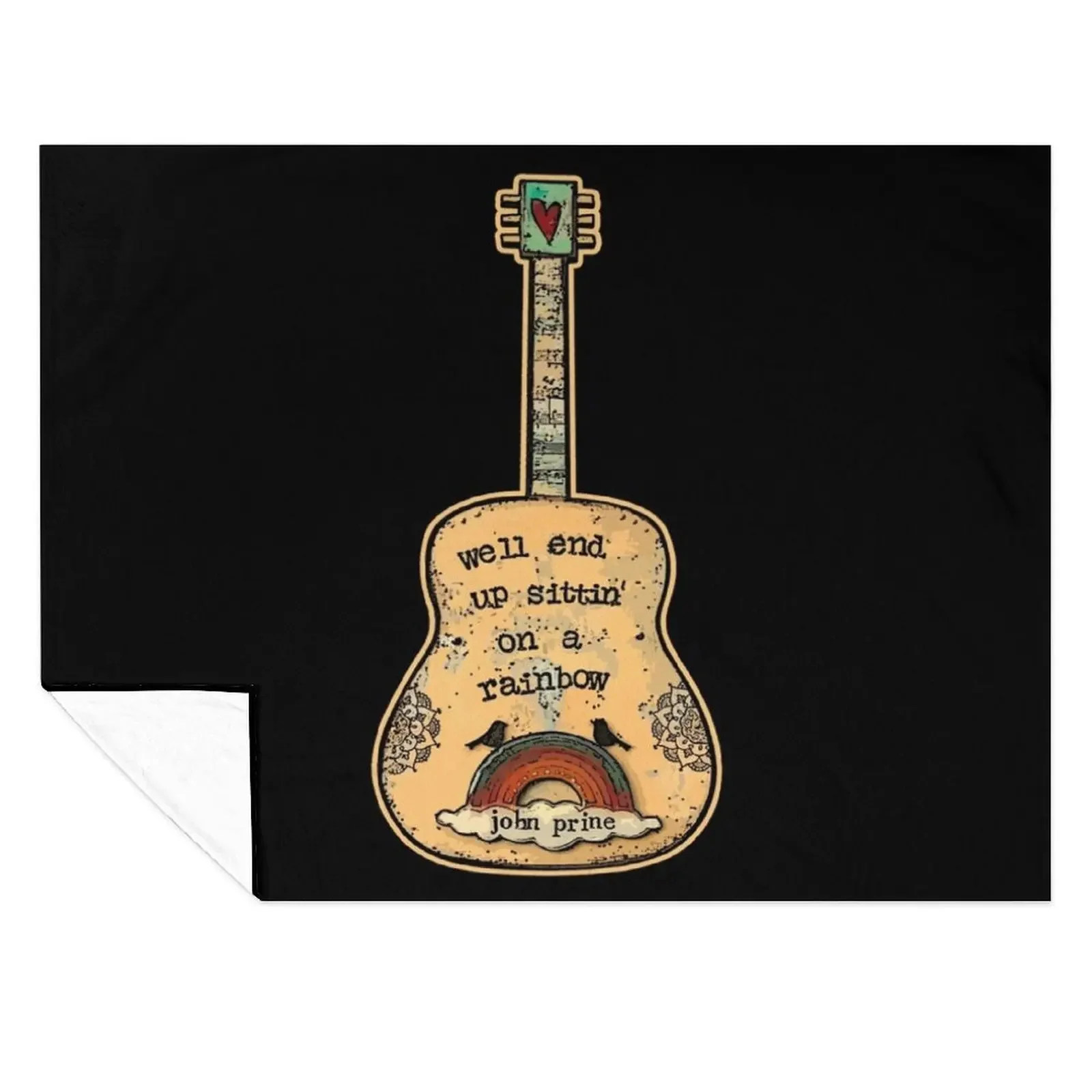 

Gitar Rainbow Throw Blanket Designers decorative sofa bed christmas gifts Blankets