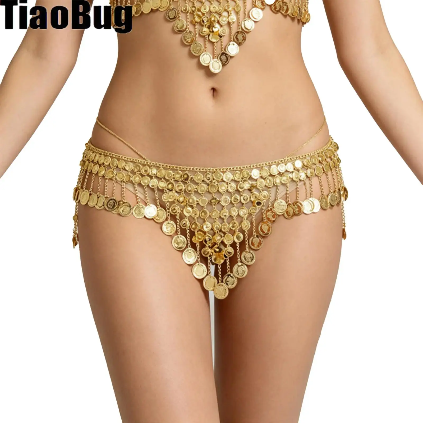 Ceinture de hanche à franges réglable pour femmes, accessoire de costume pour la danse du ventre, la pratique, les clubs et Halloween