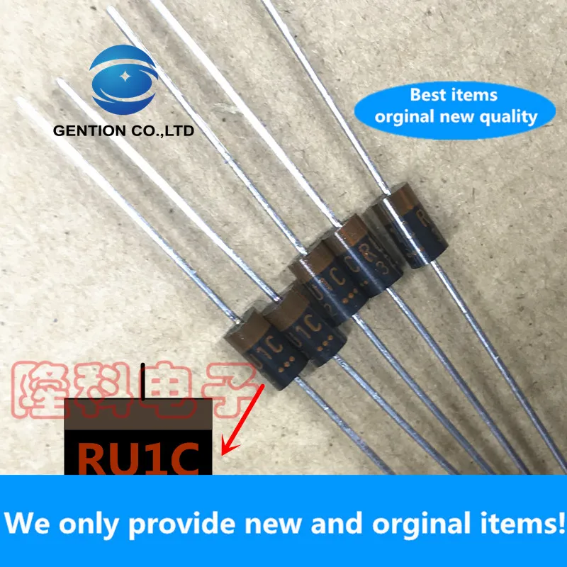 10PCS 100% New original RU1C diode 1000V orange red Japan imported Sanken 1KV 1A 0.25A