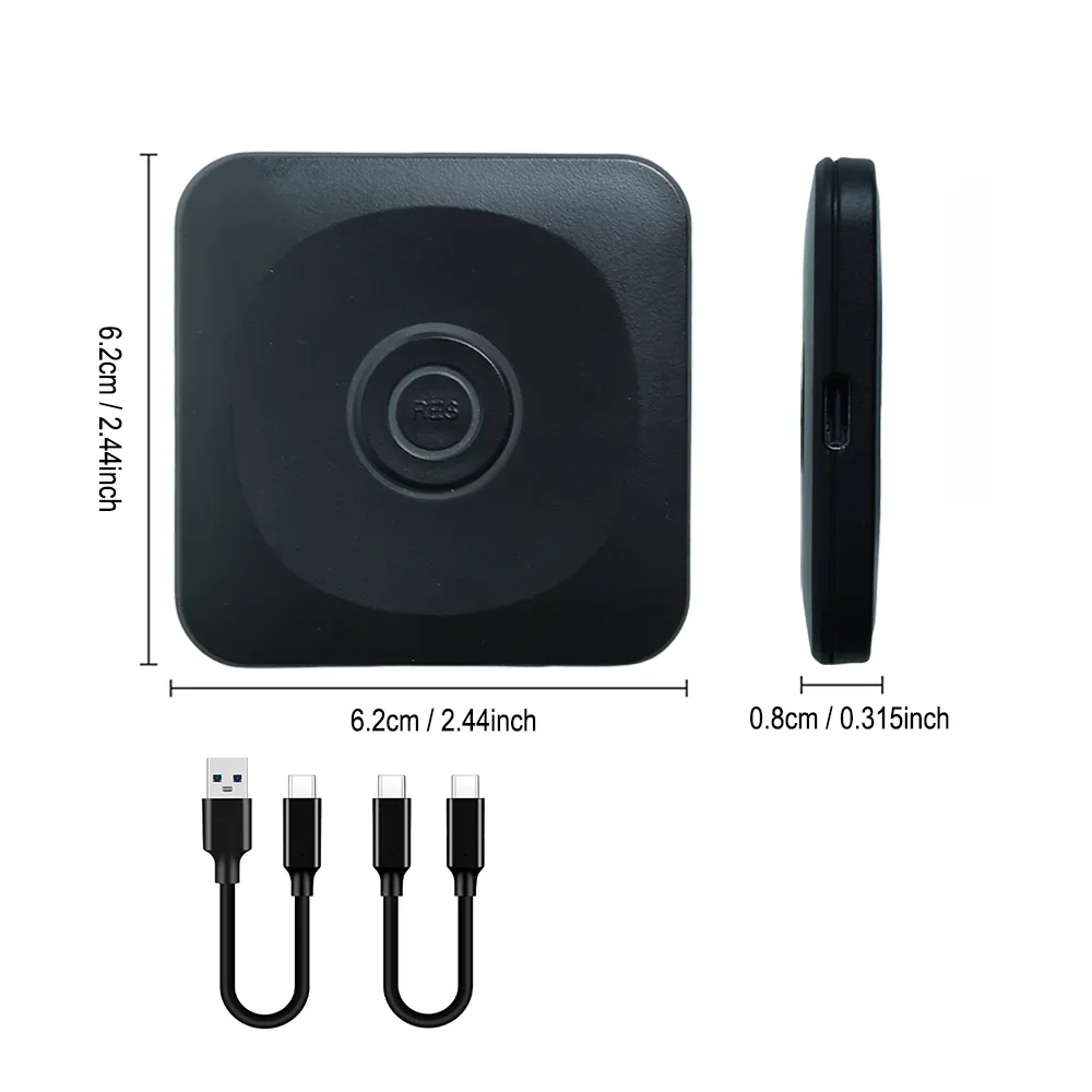 For Apple CarPlay Wireless Adapter 2in1 Android Auto Dongle USB and Type C, for Car Radio OEM CarPlay Wired To Wireless Connect