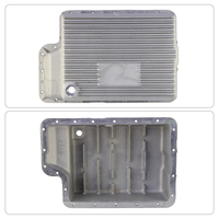 Transmission High Performance Heavy Duty Deep Pan  For Ford Super Duty 6.0/6.4L F250/F350 03-10 Powerstroke Black/Silver