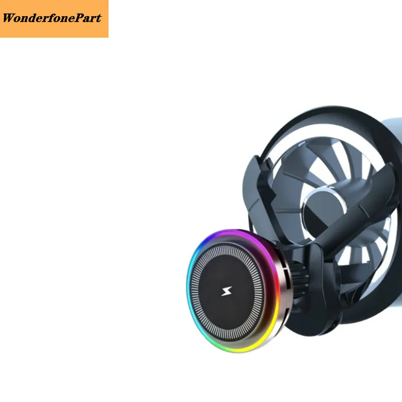 ice-cooling-magnetic-wireless-charger-car-phone-holder-fast-charging-cooler-fan-for-benz-audi-car-mac-safe-charging-support