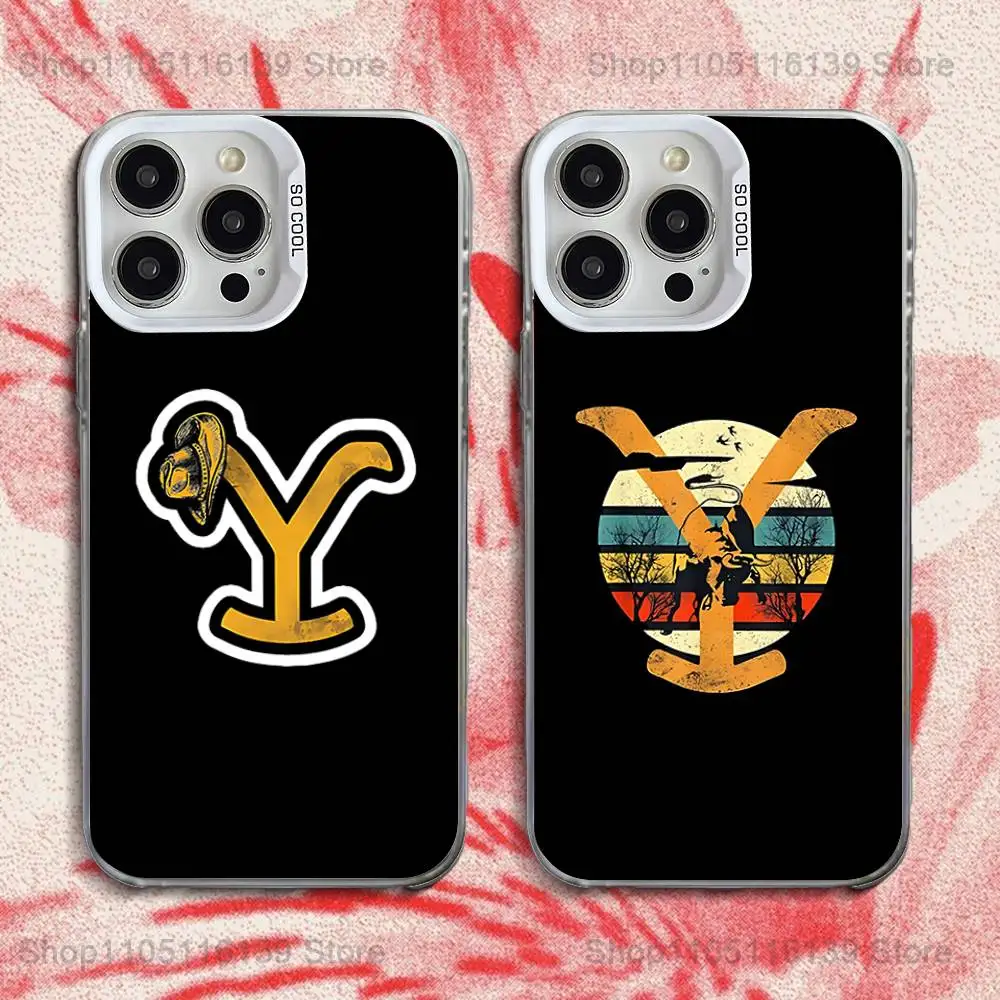 

TV Series Y-Yellowstone Phone Case For iPhone 16,15,14,13,12,11,Pro,XS,Max,Plus,Mini,SE White Candy Matte Shockproof Cover