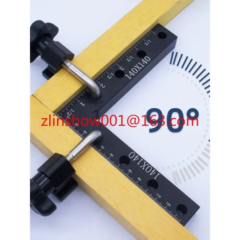 Woodworking puzzle fixed square ruler L ruler, aluminum alloy right angle positioning ruler