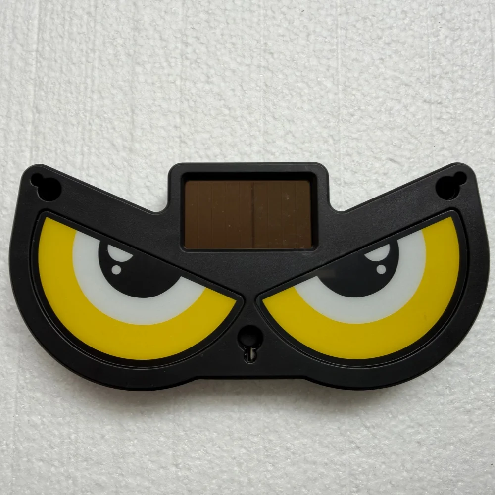 Car Interior Dynamic Animated Expression Atmosphere Lamp Suction Cup installation Cartoon Big Eyes Solar LED Car Window Light