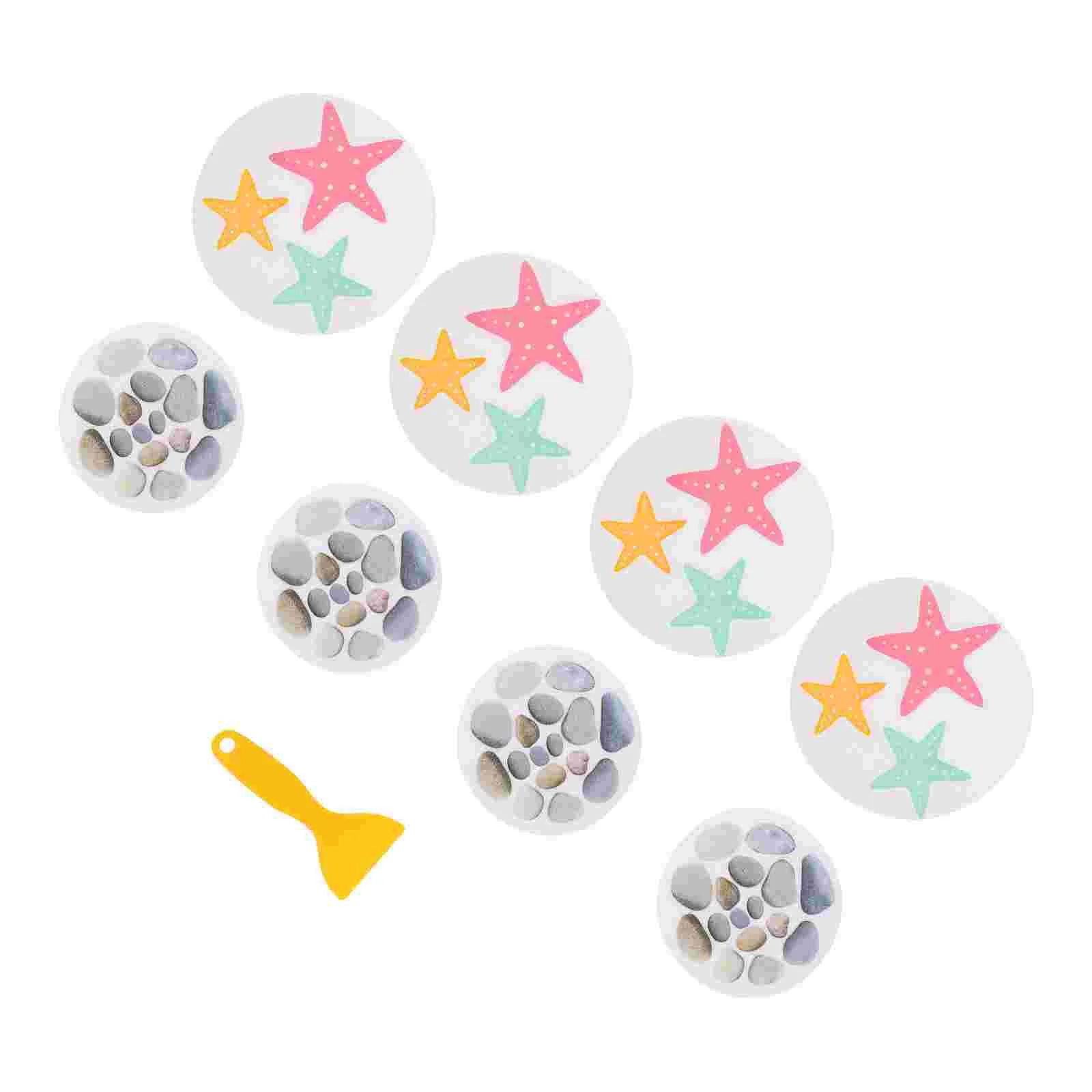 

8 Pcs Decorate Bathroom Non-slip Stickers Child Bathtub Appliques Peva Supplies