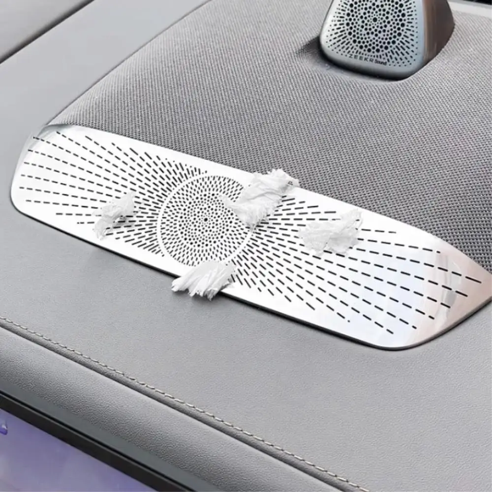 Car Upgrade For ZEEKR 7X 2025 Dashboard Center Air Outlet Protective Cover Stainless Steel Decor Cover Interior Modified - view 5