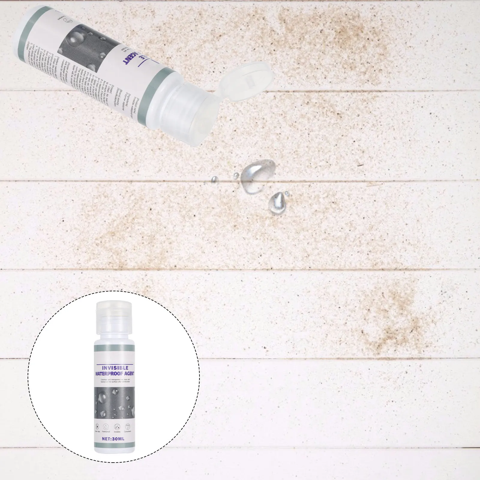 3Pcs Waterproof Coating Super-Adhesive Spray Instant Sealant Spray Water Leak Repair Invisible Waterproof Agent for Wall Floor