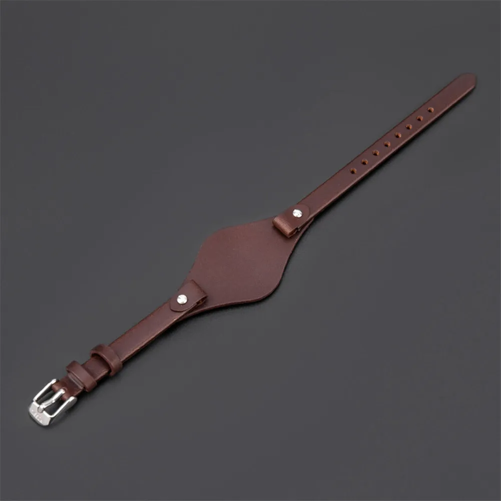 قسط جلد طبيعي 8 مللي متر النساء حزام (استيك) ساعة حزام ل الأحفوري Es3077 Es2830 Es3262 Es3060 سوار صغير معصمه