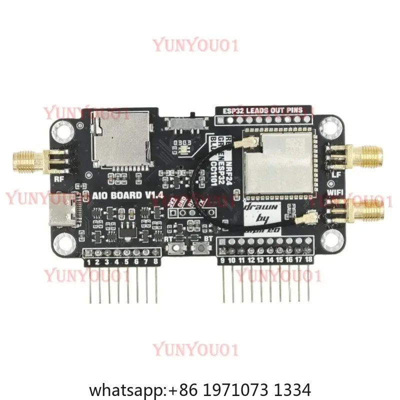 For WiFi 3 in 1 Multi Board NRF24+ESP32 Expansion CC1101 Multifunctional Modification Development Module