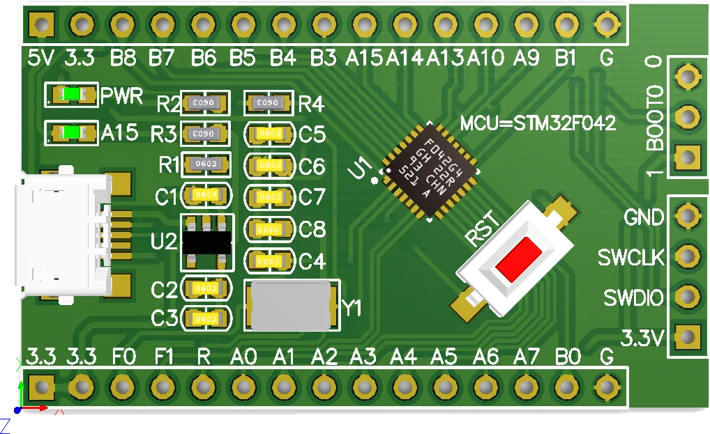 STM32F042G6U6 Core Board Low Power STM32F042 Minimum System ARM Development Board