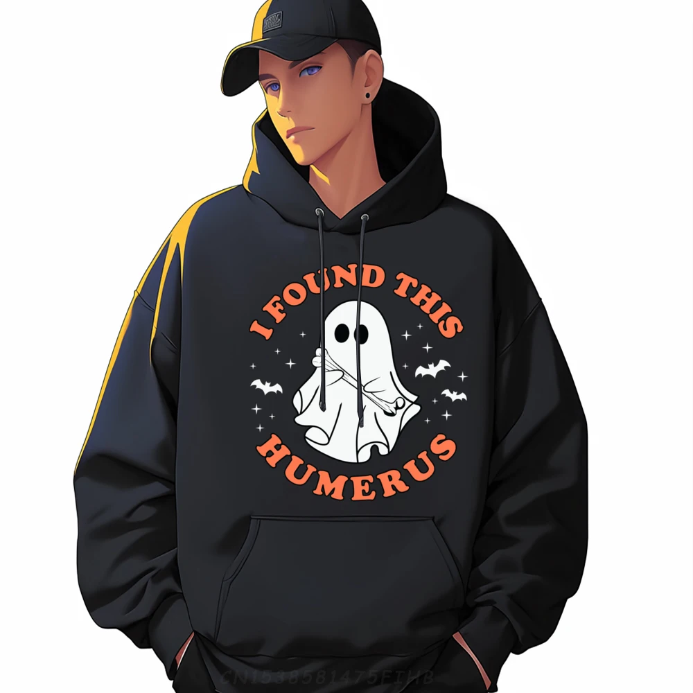 

I Found This Humerus Ghost humorous funny ghost Halloween Luxury Hoodies Men High Quality Hoodie Large Size