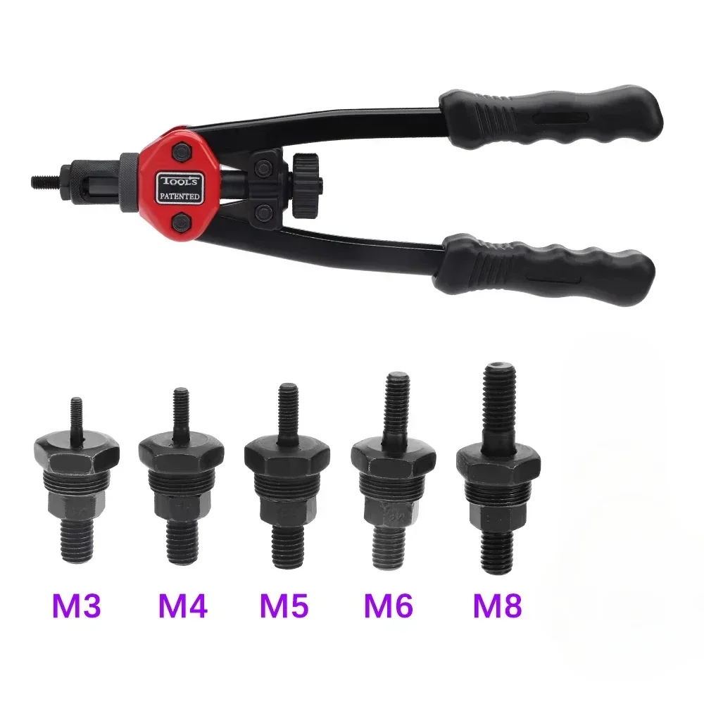 Pistolet remachadora de cabeza plana BT606 herramienta de remache mandrines manuelles pesada ciega M3 M4 M5 M6 M8