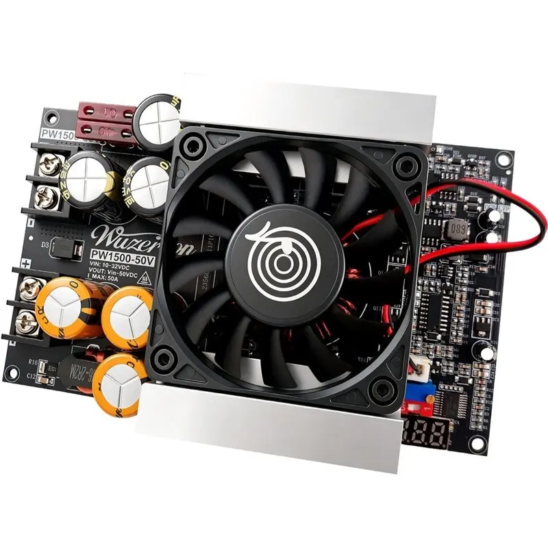 ABDJ-Boost Power Supply Module 1500W PW1500 For Audio Amplifier Boards, 10-32V Input To 24-50V Output Low Ripple