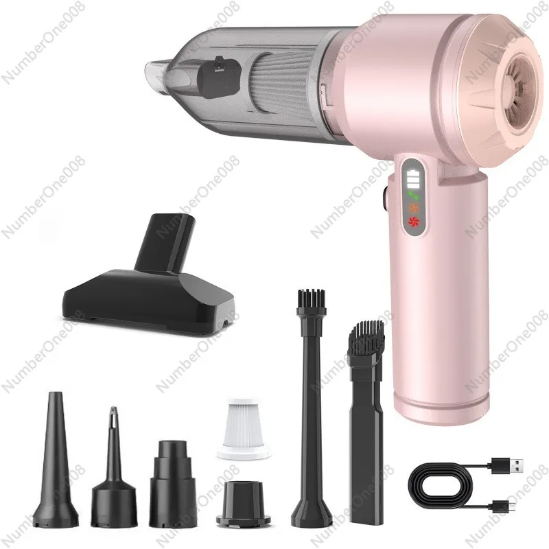

New handheld vacuum cleaner four-in-one multi-purpose large suction light display model dust blower