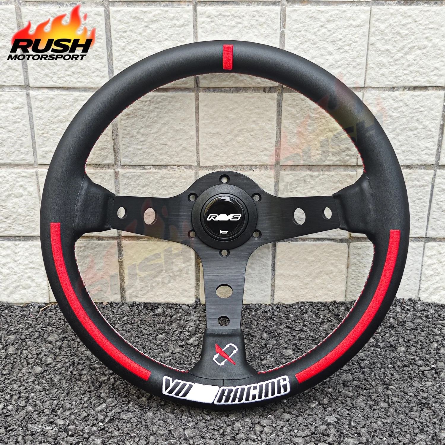 

13inch Red Blue Vertex Steering Wheel Deep Dish JDM Racing Sport Steering Wheel PC-ST20-04/05