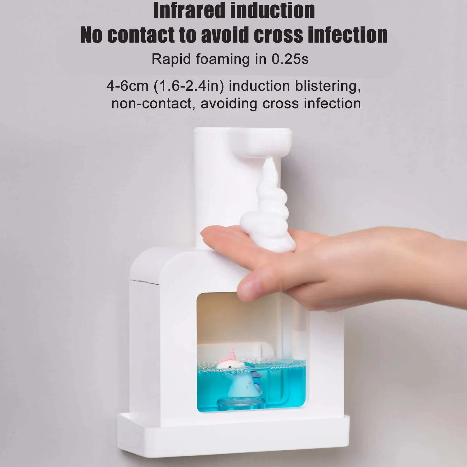 New Automatic Soap Dispenser Cute Pet Contact Free Hand Sanitizer USB Charging 400ml Liquid Dispensers Wash Handtizer Personal image 6