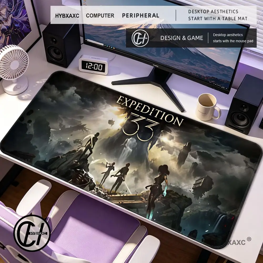 

PC Cabinet Desk Mats Clair Obscur Expedition 33 Mouse Pad Keyboard Mouse Mat Gamer Mousepad Gaming Accessories