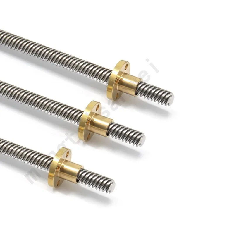 3D-Druckerzubehör T8-Schraubenmutter, Teilung 2 mm Steigung 8/2 mm Trapezschraube Messingmutter