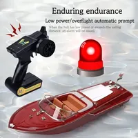 Remote Control Boat Retro Speed Boat High-Horsepower Electric Yacht Cruise Model Racing Boat Boy Water Classic Retro Toy Boat