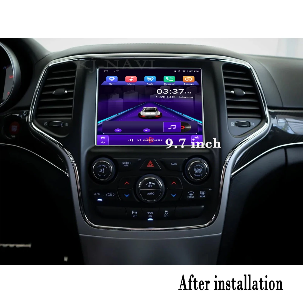 9.7 Inch Android 14 For Jeep Grand Cherokee 2014-2017 Car Navigation GPS Radio Multimedia Video CarPlay Stereo Auto 4G+WIFI