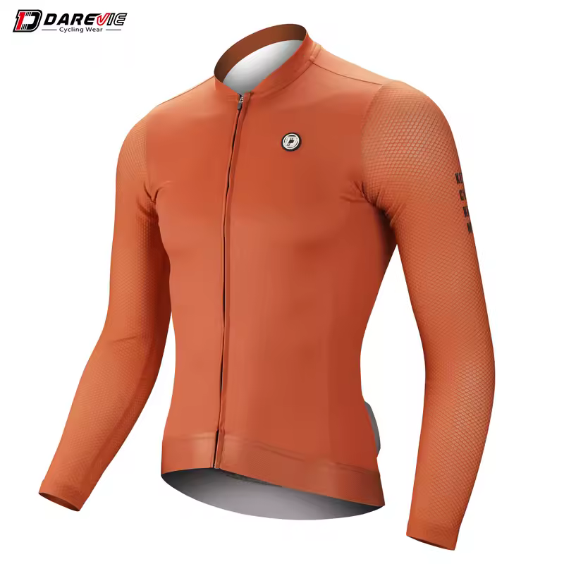 DAREVIE Cycling Jersey Small Size SPF 50+ Training Level Men Women Long Sleeves Cycling Jersey Breathable Man Cycling Maillott - Image 8