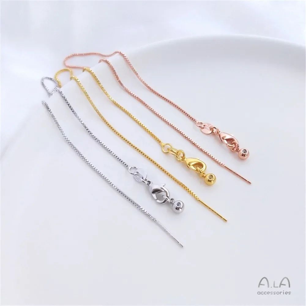 14K vergulde ketting dame roségoud Witgoud Sleutelbeenketting Fijne verstelbare armband O universele ketting