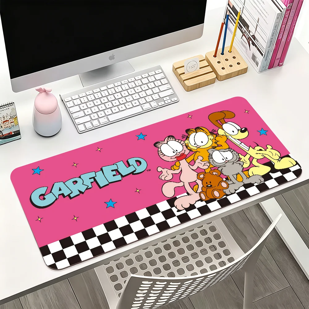 Cartoon cute G-GarfieldS Mouse Pad For Office Gaming And Keyboards Non-Slip Large Waterproof