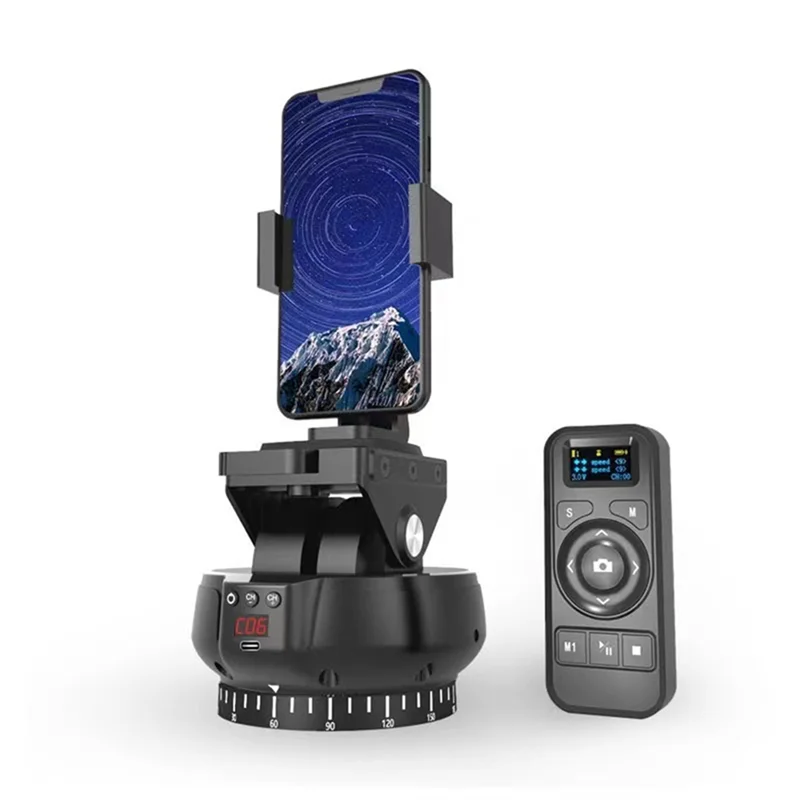 

GW-Electric SLR Camera Gimbal 360-Degree Electric Remote Control Smart Gimbal Formobile Phone 9-Speed Adjustable