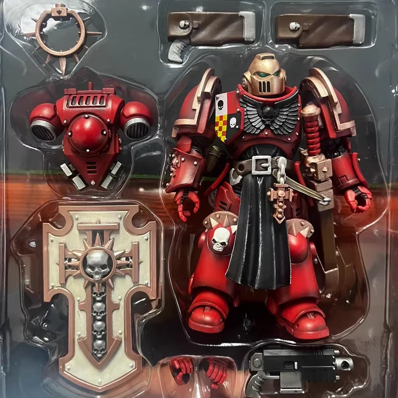 JOYTOY Blood Angels Bladeguard Veteran 1/18 Action Figure Warhammer 40K Primaris Space Marines Anime Figure Joint Doll Toy Gift