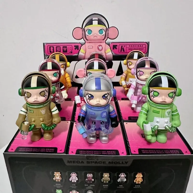 

1:1 Collection Molly100% V3 Blind Box Anniversary Series Astronaut Blind Box Cartoon Figure Home Decoration Copy Made In China