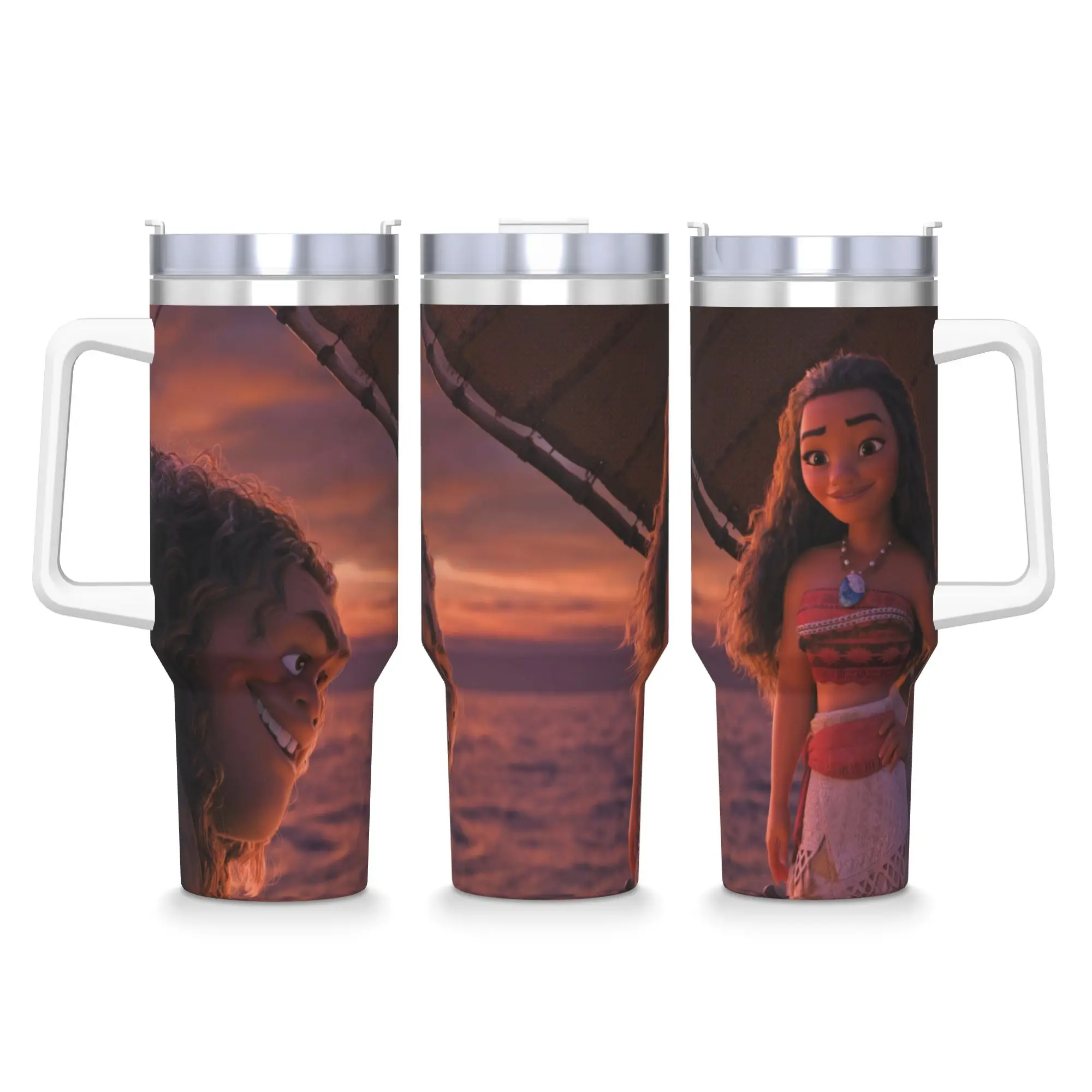 

Стакан из нержавеющей стали Моана, постер фильма, термокружка, герметичные кружки для холода и горячей воды, чашка для вождения, бутылка для воды на заказ