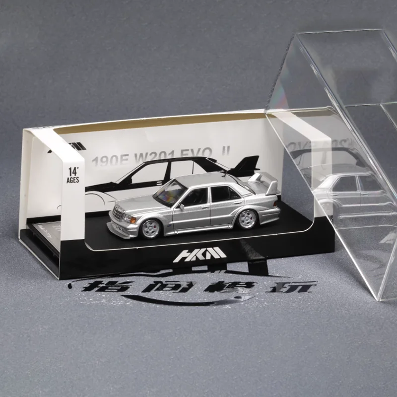 

HKM масштаб 1:64 190E W201 2,5-16 EVO2 Restmod модель автомобиля из сплава, статическая коллекция, украшенная праздничная игрушка