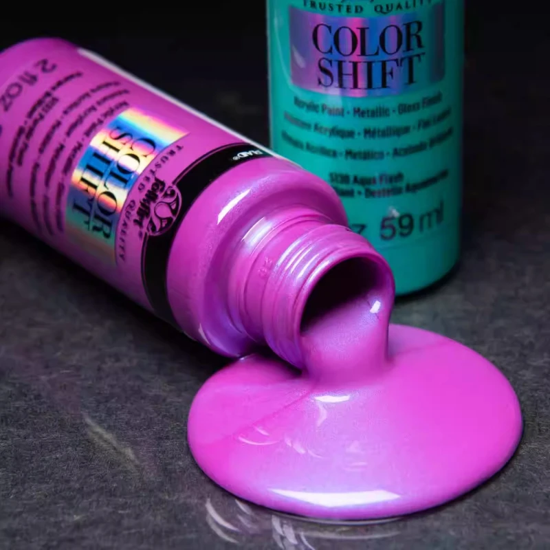 United States Import Polarization Metallic Color Acrylic Propylene Paint Color Changes with Angle Waterproof Water-based Paint