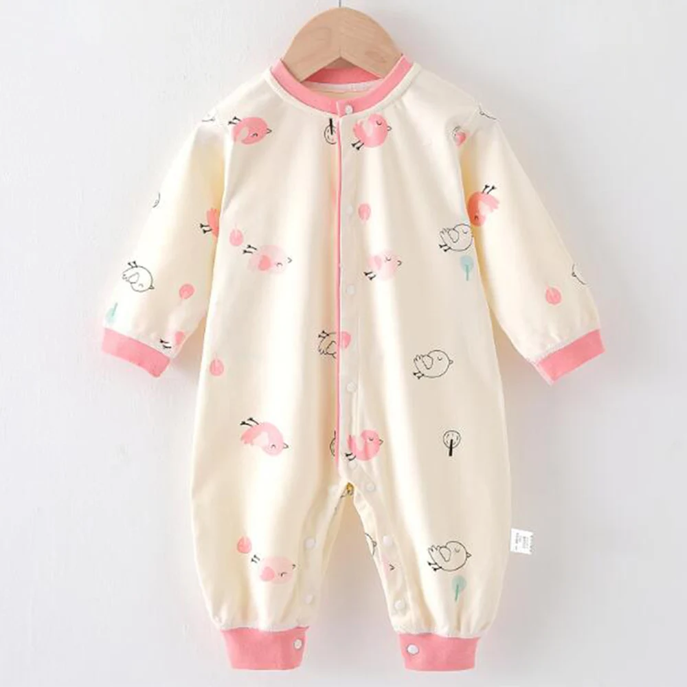 Baby Boy Long Sleeve Jumpsuit 100% Cotton Floral Animal Cut Pattern Spring Autumn Winter Newborn Clothes Baby Girl Romper