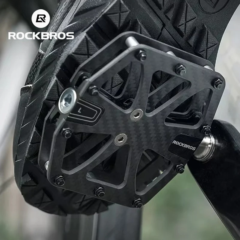 ROCKBROS  Bicycle Pedals 3 Bearings Ultralight MTB Road Bike Pedal Anti-Slip Dustproof Waterproof Cycling Accessories