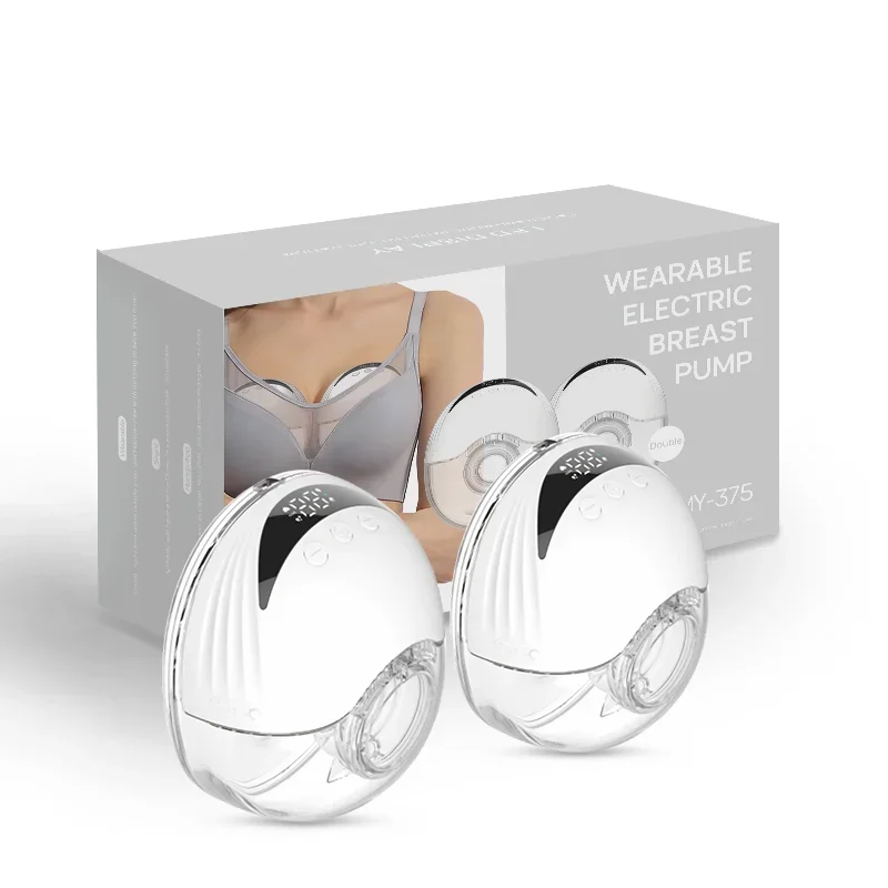 Portable Professional Electronic Silicone Wearable Breast Pump Hands Free Double Pack Breast Pump