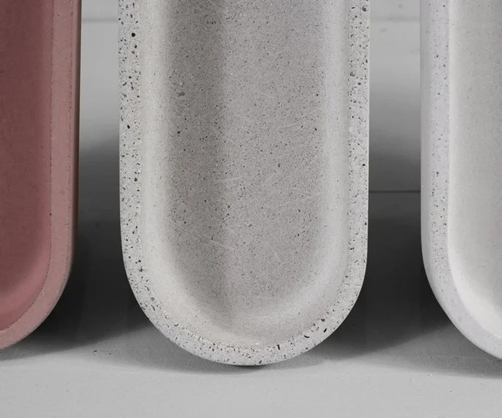 Cement Tray Silicone Molds Storage Box molds Flowerpot Mould Concrete tray Oval storage Bowl candle container Silicone mold