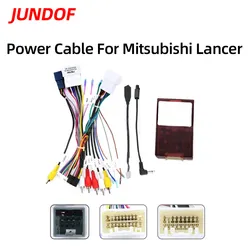 Jundof Car Adaptation 16-pin Android Wire Harness Power Cable Adapter For Mitsubishi Lancer 10 CY 2007 - 2017 With Canbus