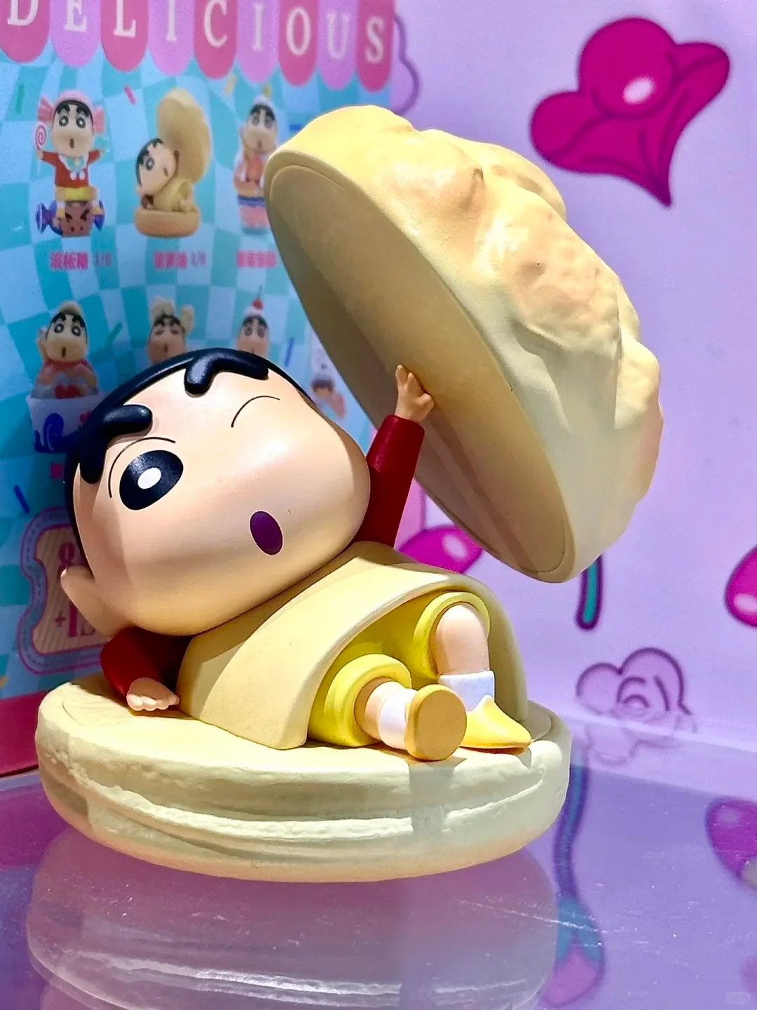 

52 игрушки Shinchan Dessert Series слепая коробка фигурки ручной работы аниме милая кукла ПВХ модные игровые игрушки коробка-сюрприз подарочный орнамент