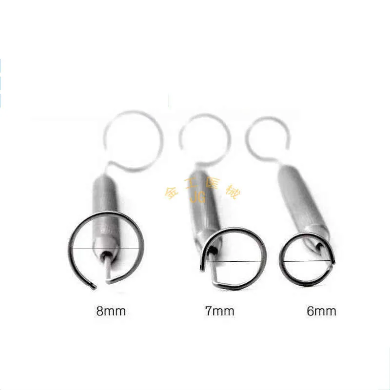 Sonda de cauda de porco microinstrumentos oftálmicos gancho de sonda de ponta dupla de aço inoxidável gancho de ferramenta de pálpebra dupla de aço inoxidável
