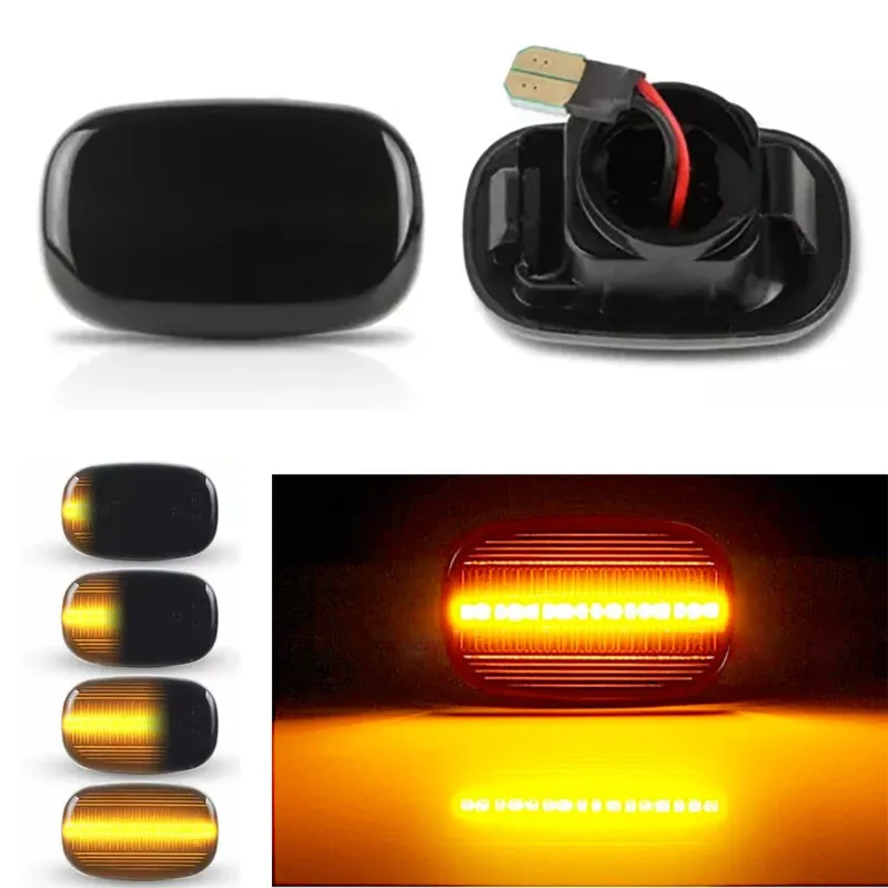 2X Dynamic LED Flashing Turn Signal Light Side Marker Lamp For Toyota Avensis Celica Corolla Caldina Camry For Hilux Prius Verso