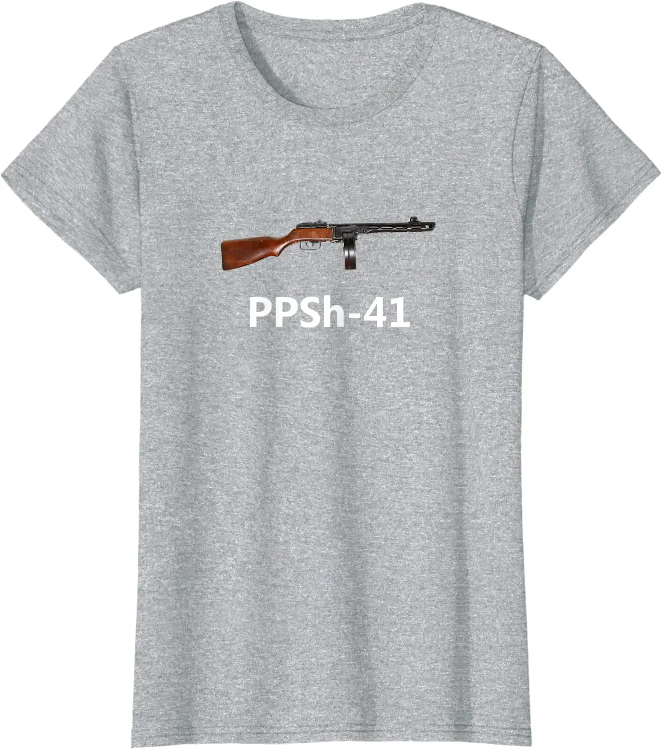 PPSH 41 Russian Soviet Gun Firearm WW2 WWII Army Military Men T-Shirt Short Sleeve Casual 100% Cotton O-Neck Summer Shirts